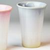 Japanese Tosai Tsubakihide Kiln Buds Free Cup Pair