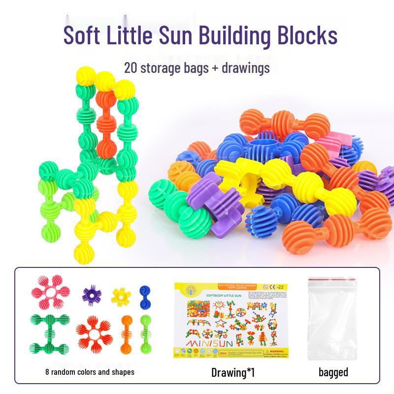 

Сборочные блоки: Дизайн «Подсолнух» для мальчиков, идеально подходит для дошкольного образования и когнитивного развития.