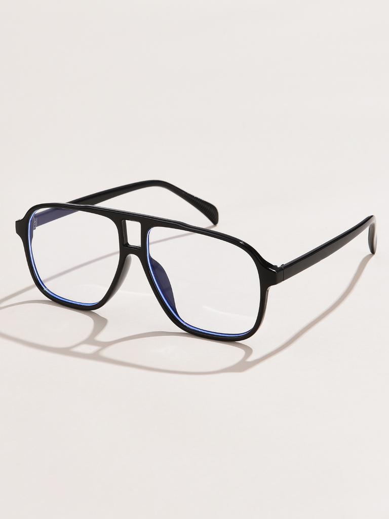 Anti Blue Light Glasses Vintage Frame Men Women Transparent Optical Eyewear Prescription Myopia Sunglasses One Piece