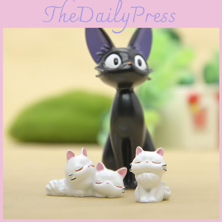 Black Cat Resin Figurine Set With Creative Desk Decor For Couples And Giftgiving