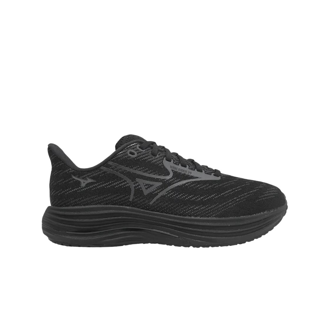 Mizuno Wave Rider 29 Super Wide Black Unisex Sneakers Iron-Gate Black-Sand J1GC256503 41
