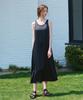 AVA MOLLI Semi A-Line Slip Long Op (Black)