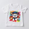 Paw Patrol Children's Print T-Shirt Casual Boys and Girls Short-Sleeve Summer Clothes