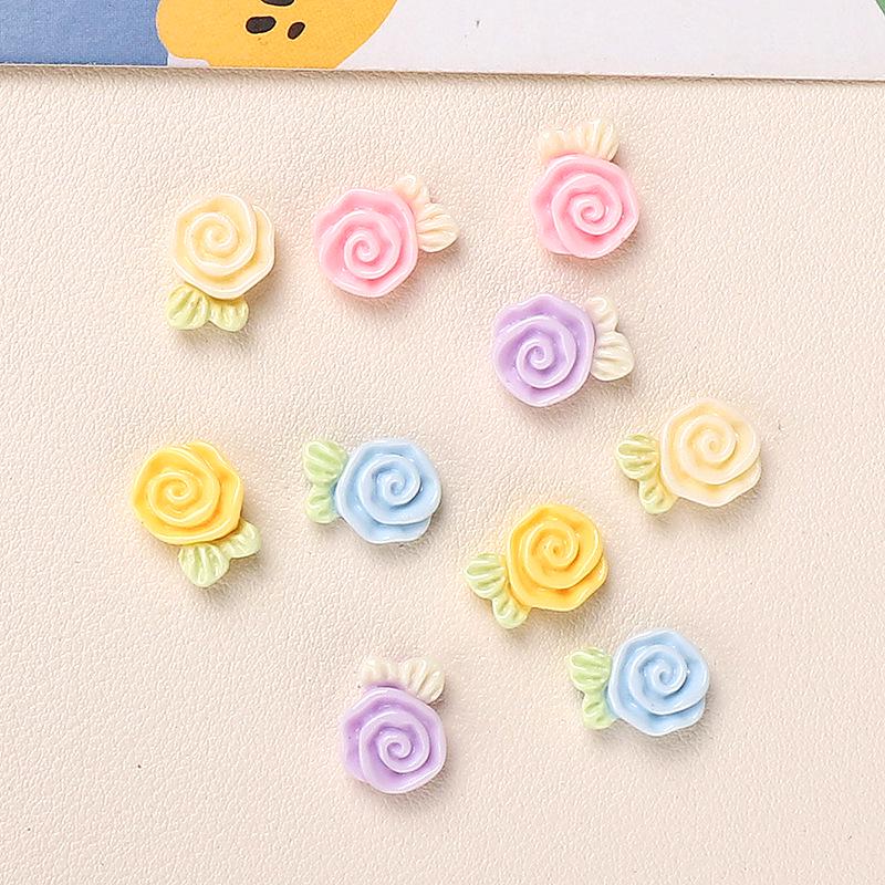 Cartoon DIY Resin Flower Accessories for Jewelry, Hair Clips, and Phone Cases