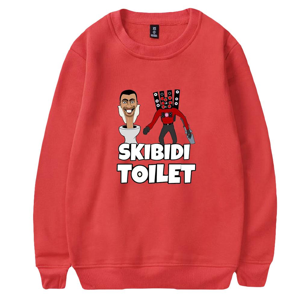 Autumn Men's Sweater Pullover Skibidi Toilet Anime Printed Round Neck Sweater Men's Fashion Long Sweatshirt Tops