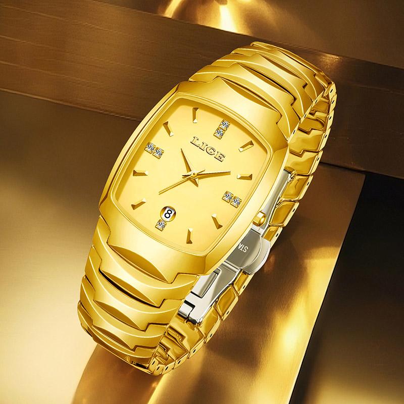 LIGE Damen Armbanduhr Elegantes Armband Mode Luxus Geschenk Kalender Keramik Damenuhr Quarz Exquisite Rosa Uhr Reloj+BOX