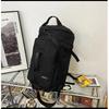 Gym Travel Backpack Black Round Bag for Men Women Casual Outdoor Sports Shoulder Crossbody Bag Training itness Weekender Duffel