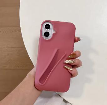 Silikonové pouzdro na telefon s rtěnkou Pro 11 Funda 13 16 Pro Max 15 14 13 12 16 Plus Přenosný držák na lesk na rty Kryt