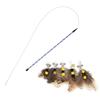 Plush Feather Artificial Insect Wire Rope Cat Teaser Stick Cat Toy Wand Pet Toy Rod