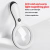 Handheld Reading Magnifying Glass LED Magnifying Glass 10 Times 88mm for Reading Books and Newspapers