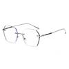 High-End Frameless Color-Changing Anti-Blue Light Nearsighted Glasses Extremely Bright 9908