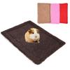 Double-sided Small Pet Warm Mat Plush Hamster Small Mat Guinea Pig Nest Mat Easy to Carry Rectangular Rabbit Bed Cushion Mat
