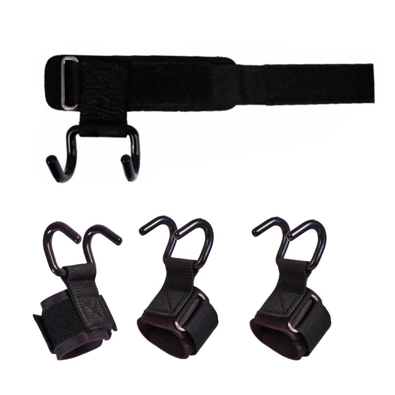 Pull Up Assist Hook With Comfortable Wrist Support Multifunctional Fitness Hook Straps for Homes Gym Training 1