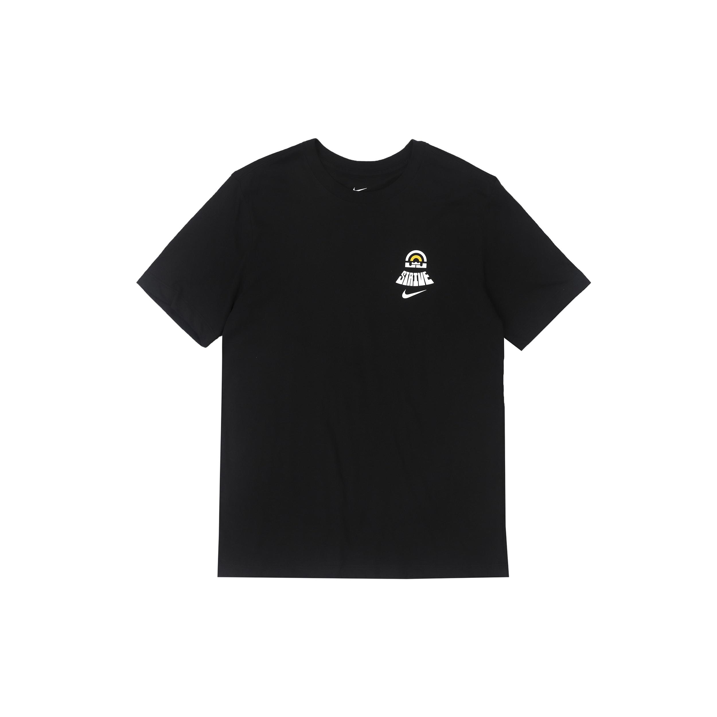 Men s Nike SS22 Lebron Dri-fit Back Animal Printing Round Neck Short Sleeve Black T-Shirt DR7648-010 M
