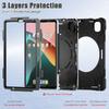 Portable Tablet Cases for 11.0'' Xiaomi Pad 5/Pad 5 Pro 5G Case Mi Pad5 Cover Shockproof Fundas Silicone+PC Rotate Stand Shell