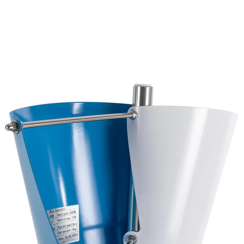 500W Windturbinengenerator-Kit Windturbine 500W 42,65ft/s 2 Blätter Vertikalachsen-Windturbinengenerator Heimwindmühlen-Kit