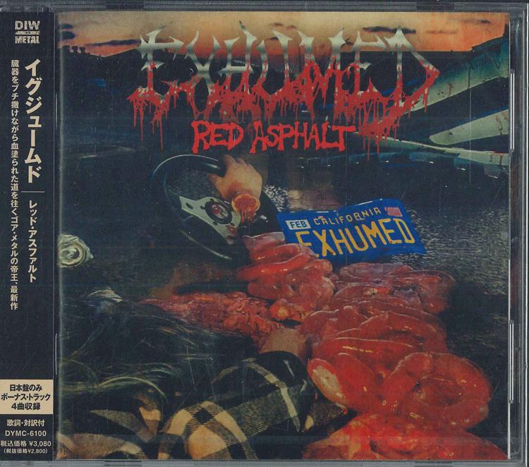 

CD EXHUMED Red Asphalt DYMC6100 DIW ON METAL 2026 Japan Obi Metal