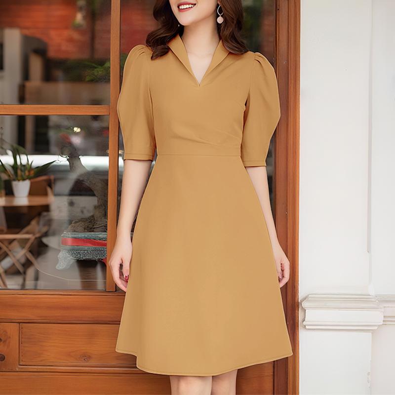 

ZANZEA Women Summer V-Neck Casual Short Sleeve Dress S