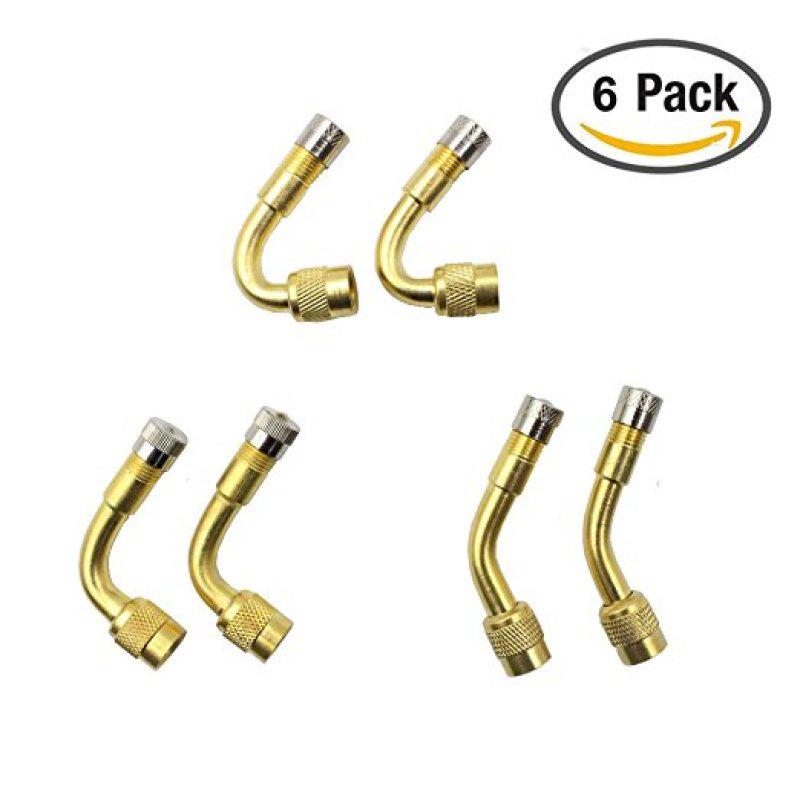 Auto-Reifenventil-Verlängerungsstange Aufblasbarer Schlauch Motorrad-Reifenventil-Adapter (45/90/135 Grad)