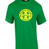 Vintage BNSF T Shirt RETRO Railroad TRAIN Yellow Irish Green S 5XL