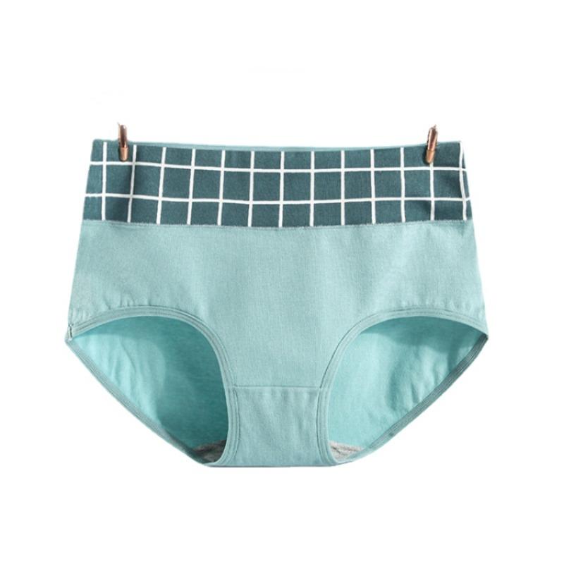 Bedruckte, übergroße Damenunterwäsche mit hoher Taille, enger Passform und atmungsaktiver, nahtloser Dreieckshose für Mädchen