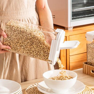 Airtight Food Storage Container Food Grade BPA Free Leak-Resistant Stackable Design Transparent Grains Dry Foods Storage Jar