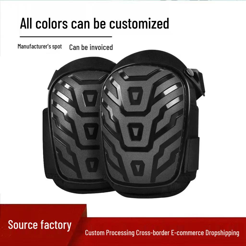 Silicone Hard Shell Knee Pads: Wear-Resistant Protection for Masons, Tiling, Car Repair, and Gardening with Shock Absorption.