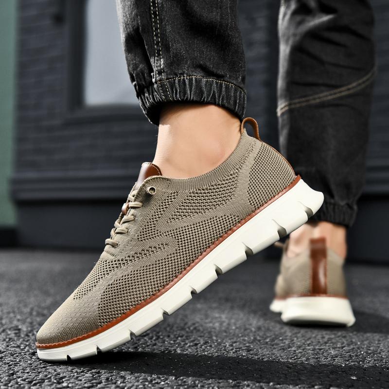 Men's shoes Men's flying woven sneakers Breathable casual comfortable men's sneakers lightweight vulcanized men's shoes for men
