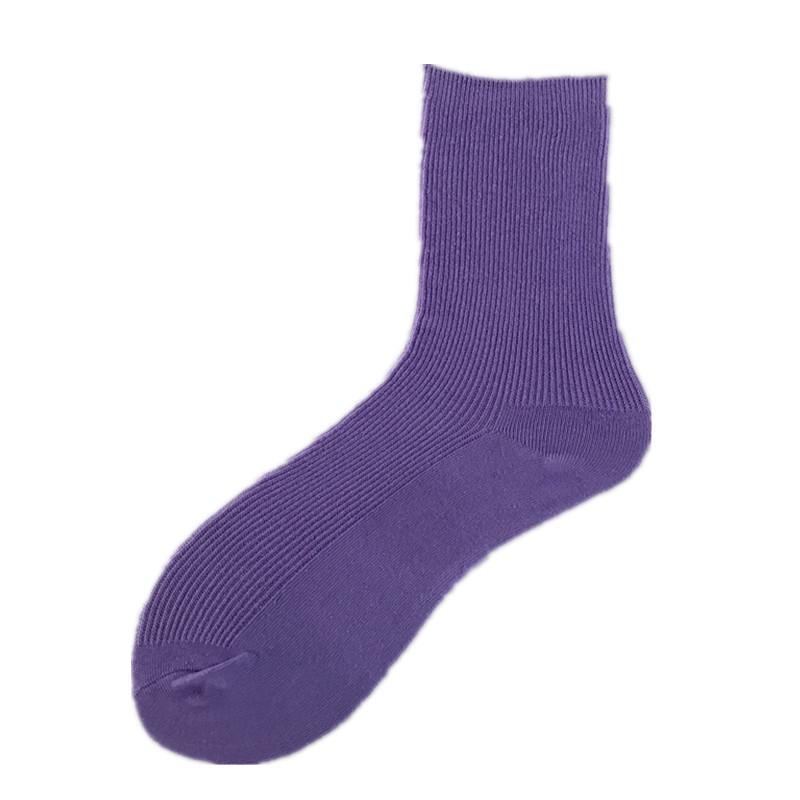 Women's Korean Style Cotton Ruffle Socks - Pastel Mid-Calf Summer Fashion