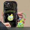 Coconut Bracket Suitable for Opporeno10 Mobile Phone Case A97/93 Couple Silicone R17 Soft Shell Reno9/8 Full Package