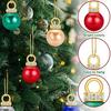 60Pcs 16MM Mini Christmas Ball Shatterproof Plastic Reusable Holiday Decoration Xmas Tree Hanging Colorful Glossy Ball Ornament Pendant