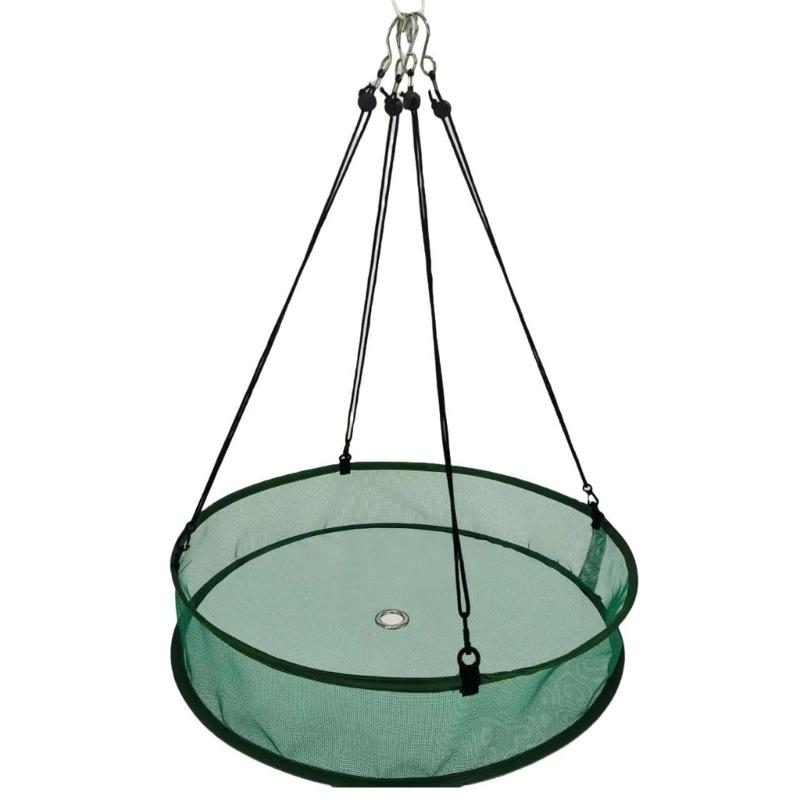 

Easy Install Bird Food Collector Net for Under Feeders Detachable Cleaning Hanging Design Bird Food Catcher Tray зелёный