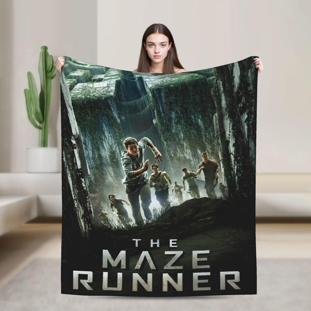 The Maze Runner Flannel Blankets Newt X Thomas Soft Bedding Throws for Outdoor Travel Graphic Bedspread Sofa Bed Cover