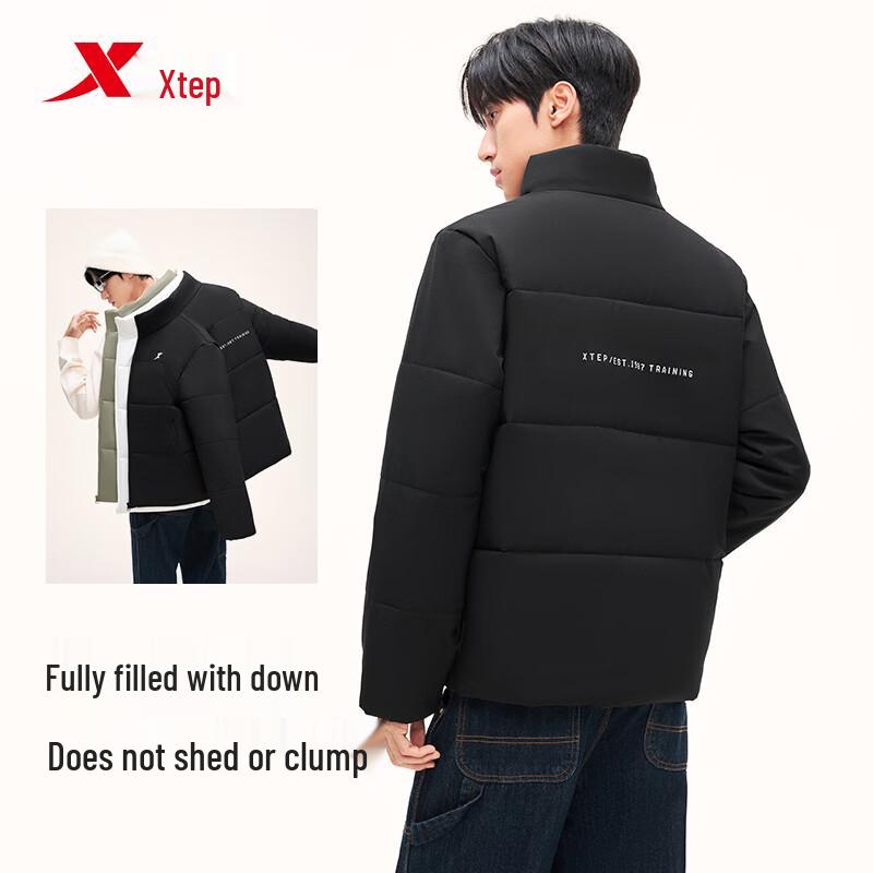 Xtep Giacca invernale imbottita unisex resistente all'acqua