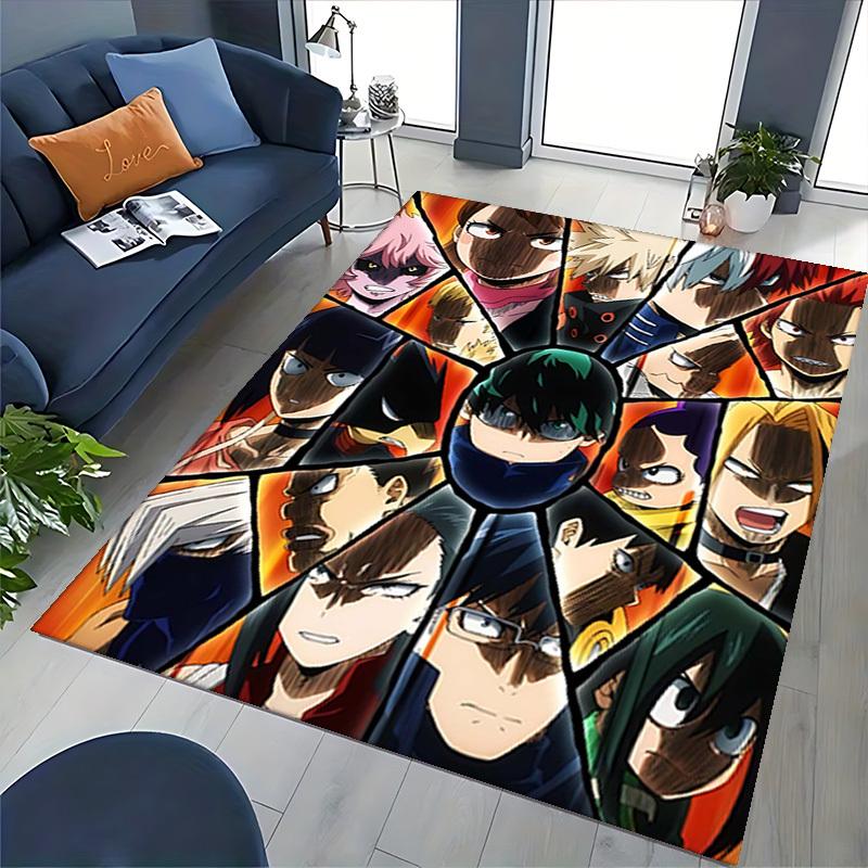 1pc Anime Character Chair Mat - Office Desk Pad with Kaminari Denki Design, Non-Slip Carpet for Home Decor, Seasonal Gift, Suitable for Office & Livin