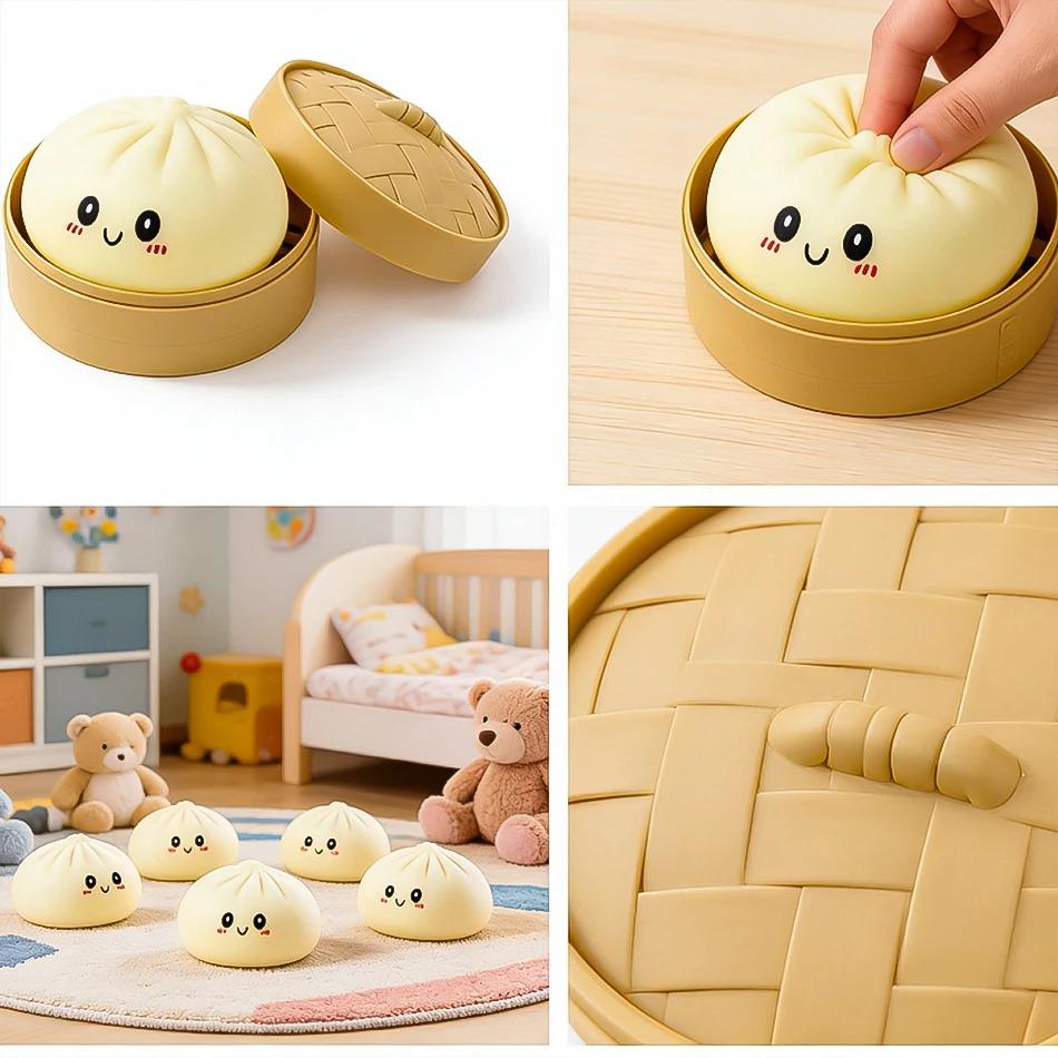 Beliebte bunte simulierte Knödel Blindbox Squishy Entspannend Angst Antistress Ablassen Rückprall Quetsch Linderer Spielzeug Geschenk