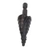 Step Drill Bit HSS Spiral Groove Pagoda Hole Reamer Hex Shank Tool for Metal Black 9 Steps(4?20mm)