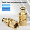 Male Female Threads Garden Hose Quick Connector 3/4 Inch Thread Water Hose Connector  Car Washing