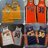 Camisa de Basquete Retro Masculina Golden State Warriors Steph Curry 30 Mistura de Algodão Uniforme Costurado