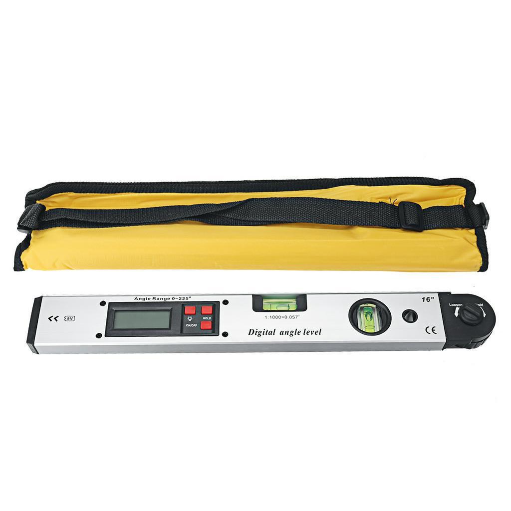 Electronic Protractor Angle Finder 250/400mm with LCD Display 0-225 Degree Digital Angle Level Meter Angle Finder Gauge