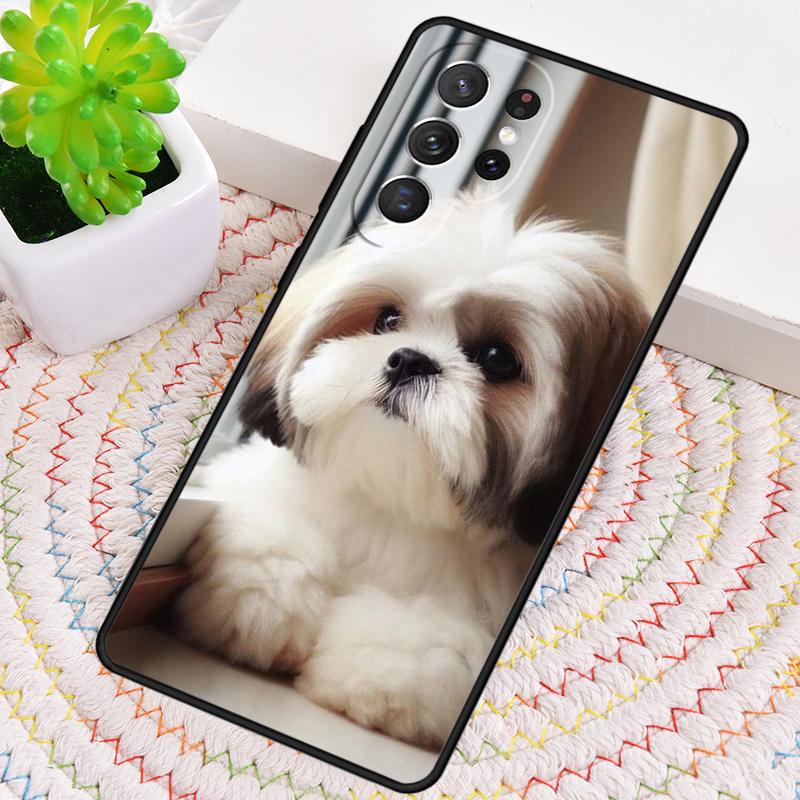 Cartoon Shih Tzu Dog Phone Case for Samsung Galaxy Note 10 Pro S26 Ultra S23 S24 FE S25 S21 S22 PLUS Shockproof Cove