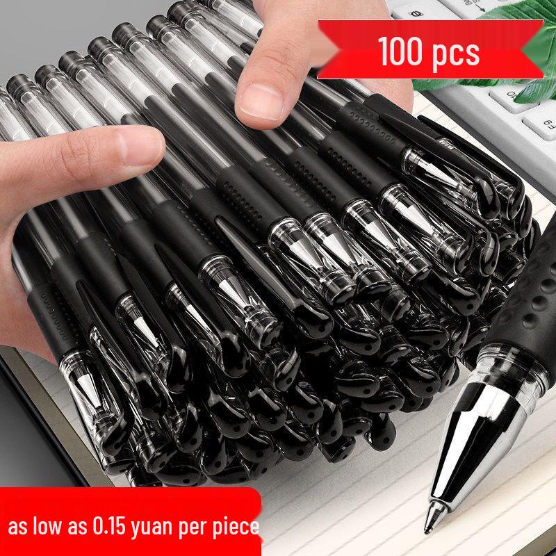 0.5mm Neutral Pens: Office Sign, Black, Red, and Blue Water-Based Ballpoint Pens for Students