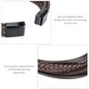 2pcs PU Leather Leather Bracelet Brown Multi-Strand Bracelet Fashion Braided Bracelet  For Men