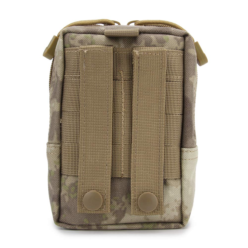 PHOENIX IKKI Small Fits Military Tactical Tool Waist Tactical Phone Molle 11 Colors CP Camouflage Square-Shaped Organizer, 5.5-Inch Smartphones, Bag,