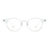 Oart Handke CRYSTAL Round Clear Horn-Rimmed Glasses