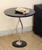 Round Black Marble Table with Metal Body | 51 X 51 X 62 Cm