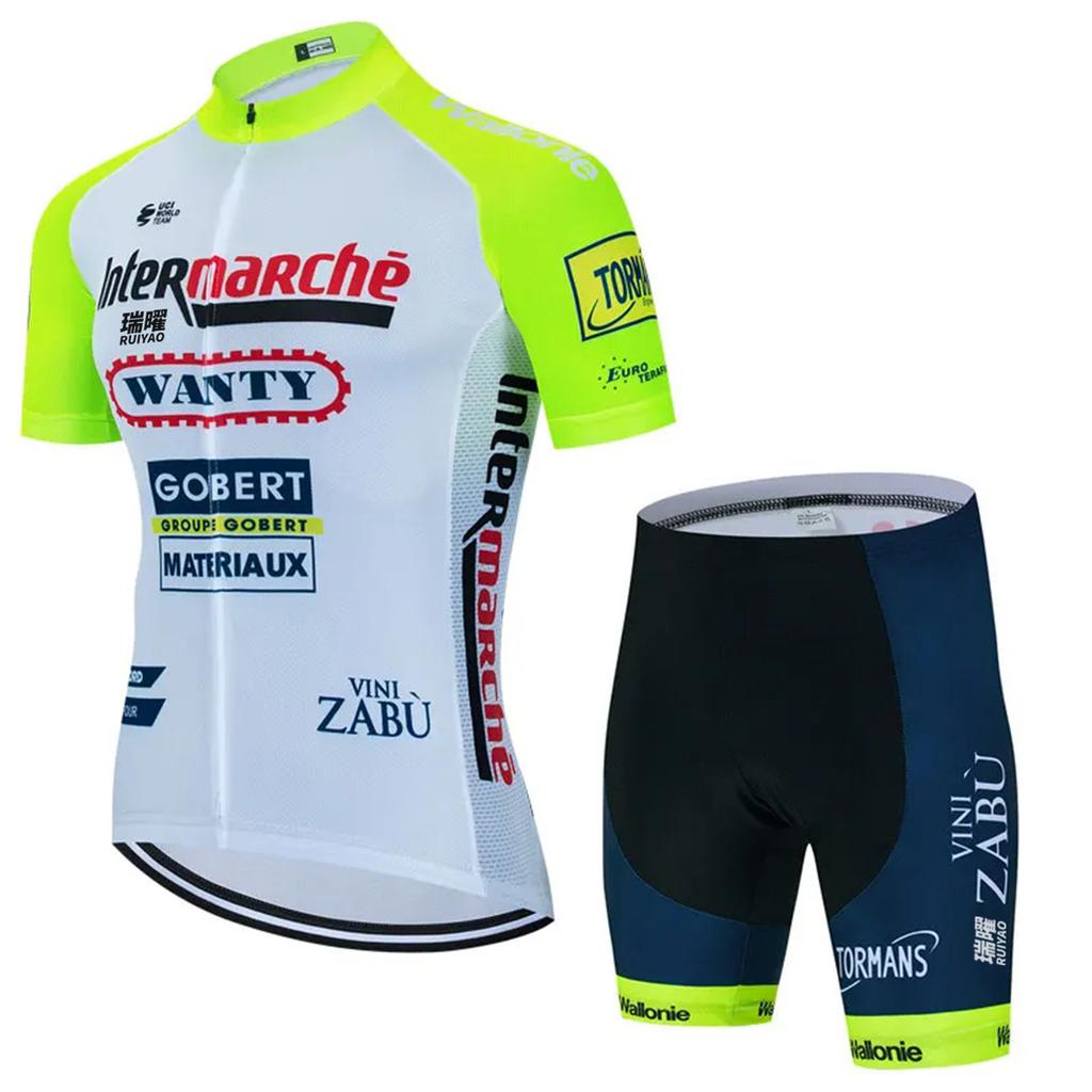 Tour De France Team Clothing Spring and Summer Men's Road Bike High Elastic Quick Drying Breathable Cycling Suit Bicycle Suit