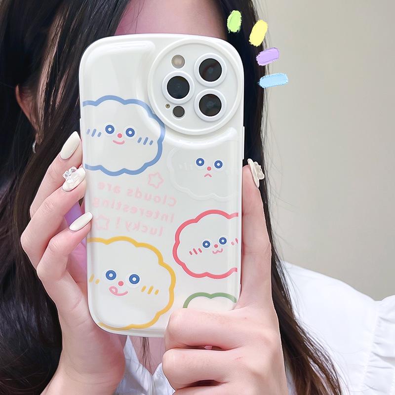 

Чехол Cartoon Cloud Air Cushion для iPhone 11/12/13/14/15 Pro iPhone 12