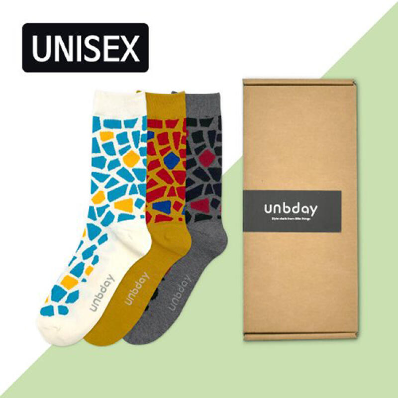 [3PACKS] Unisex Gaudi Pattern Socks 3-Piece Set 1SET
