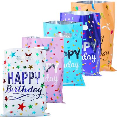 10/20/30pcs Birthday Party Gift Aluminum Wedding Candy Plastic Snack Bags Gift Packaging Holiday Return Bags